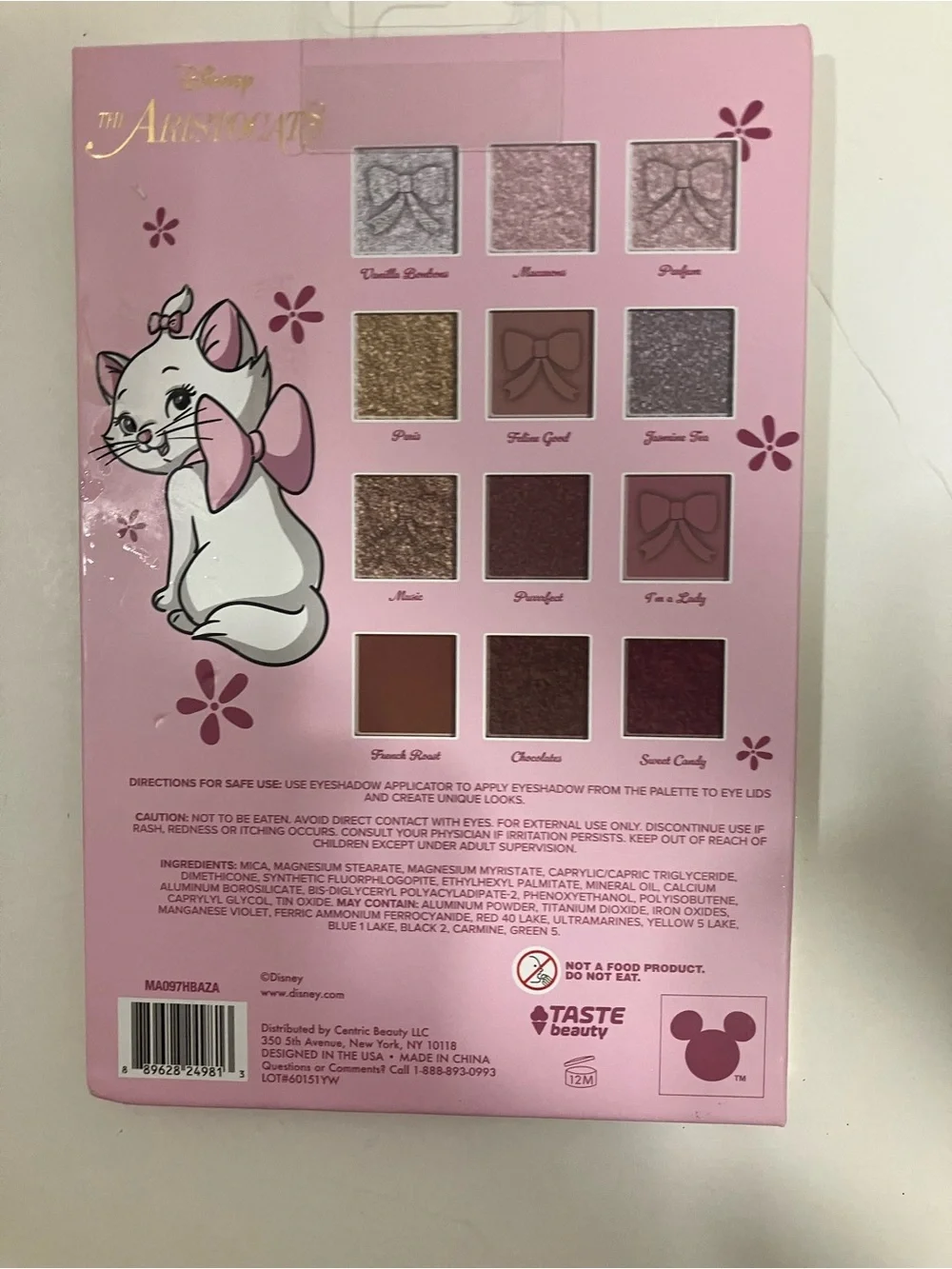 Aristocats Eyeshadow Palette NWT